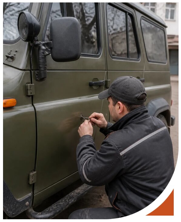 Профессиональное вскрытие автомобиля УАЗ без повреждений в Старом Осколе